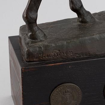 MAUD VON ROSEN, sculpture, bronze, signed.