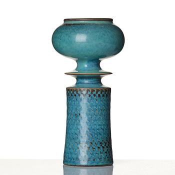 Stig Lindberg, a stoneware vase, Gustavsberg Studio, Sweden, 1963.
