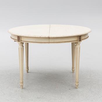 Dining table, Gustavian style, mid-20th century.
