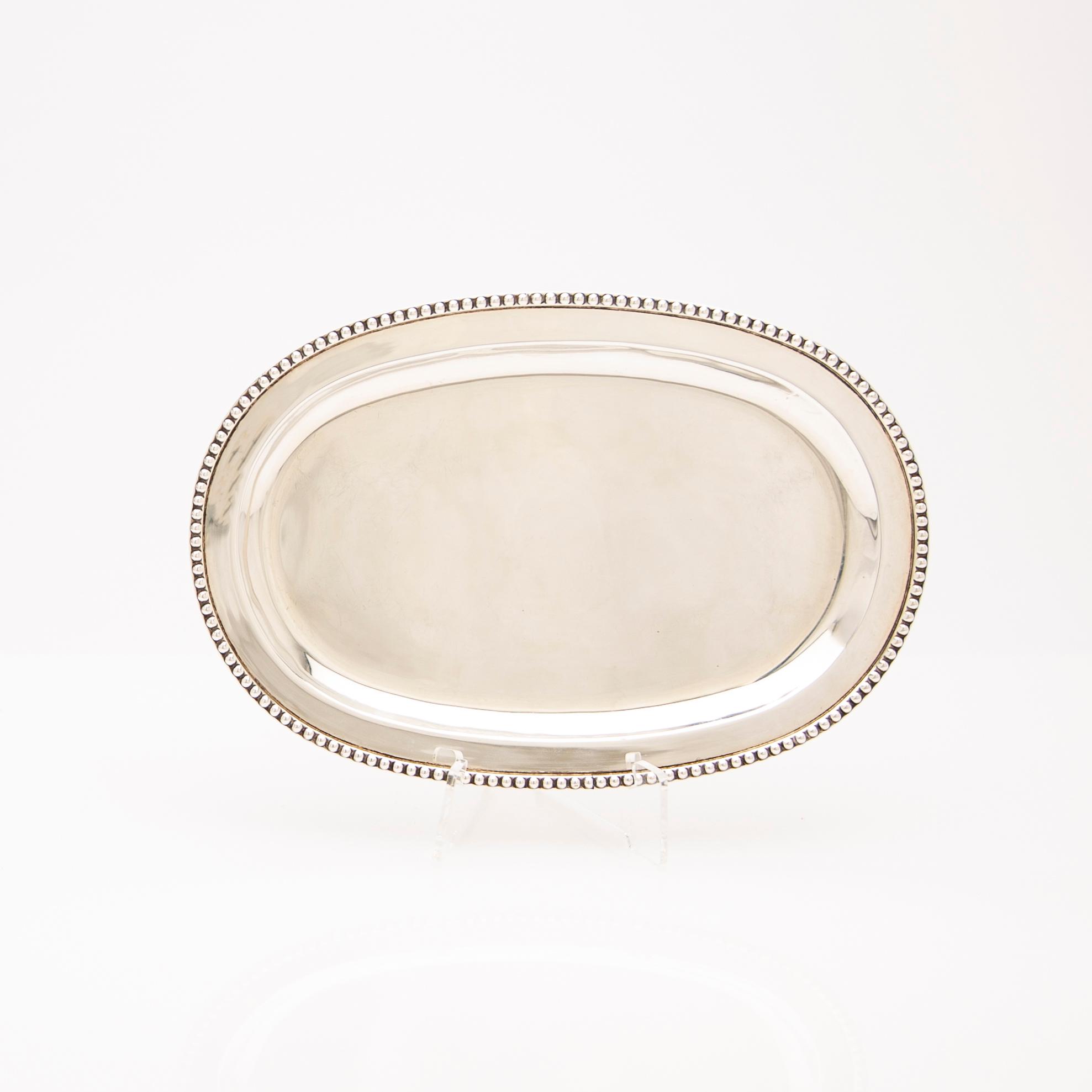 Tray, sterling silver, Mexico.