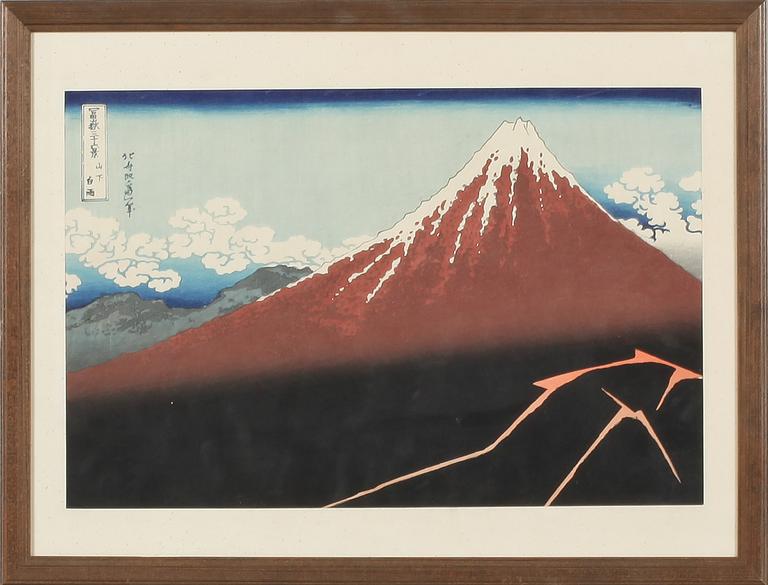 ANDO HIROSHIGE, träsnitt, 1800-tal.