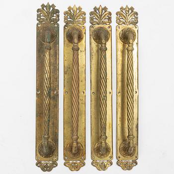 Dörrhandtag, 4 st, omkring går 1900.