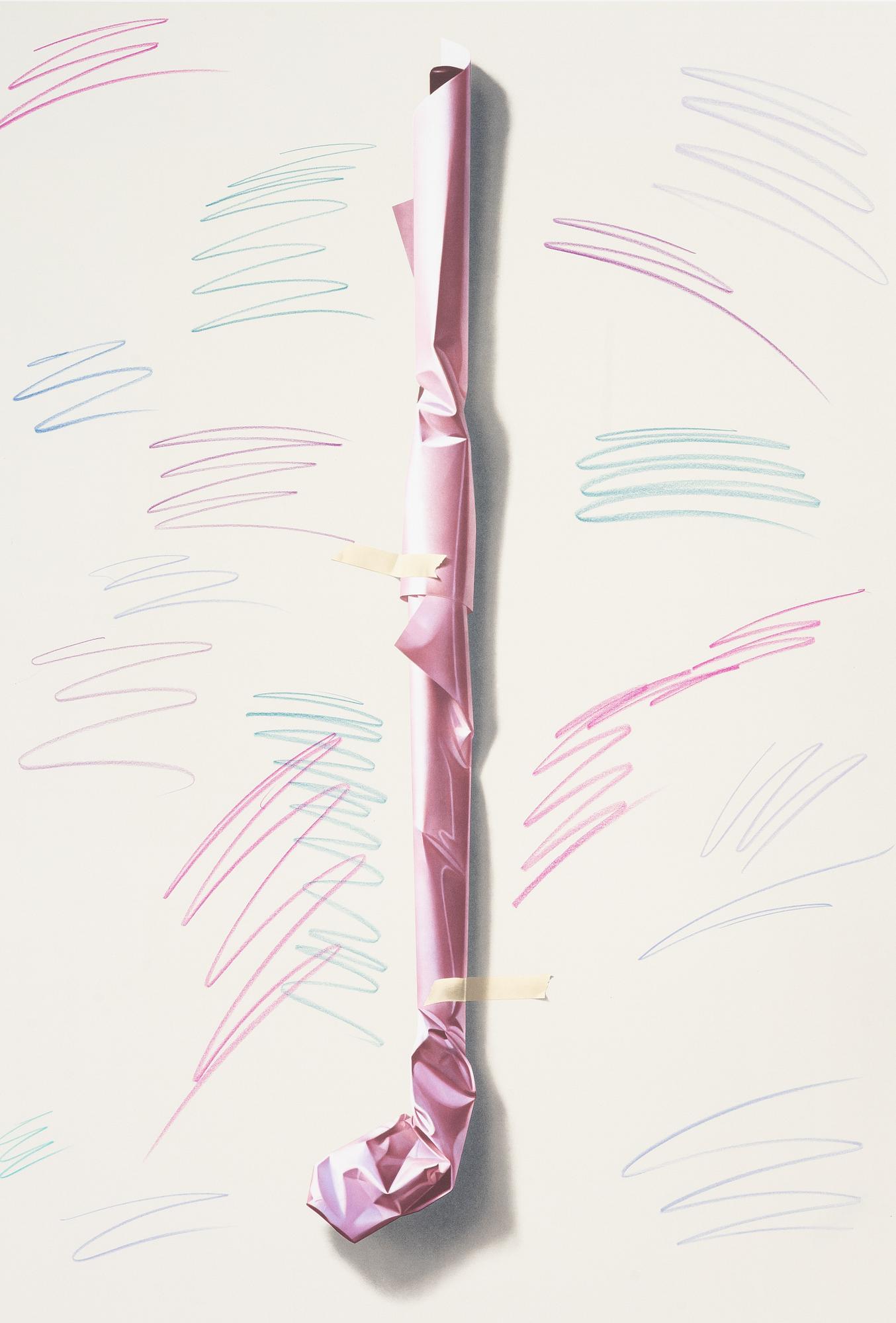 Yrjö Edelmann, "Golf club wrapped in pink".