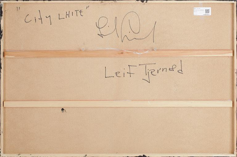 LEIF TJERNED, blandteknik på pannå. Sign Leif Tjerned a tergo.