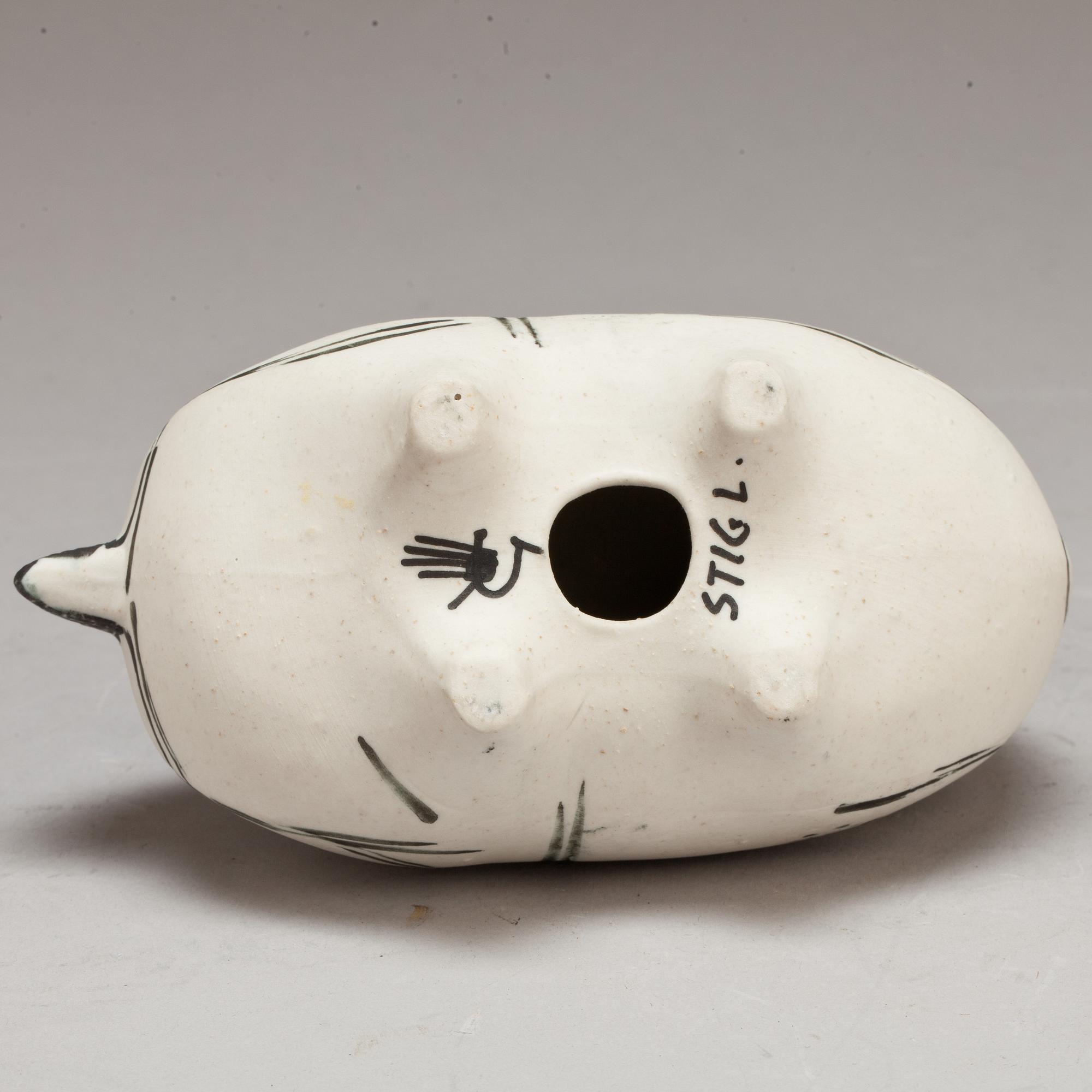 FIGURIN, stengods, "Springare". Stig Lindberg, Gustavsberg.