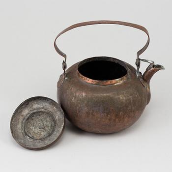 KAFFEKANNA, koppar, 1700-tal.