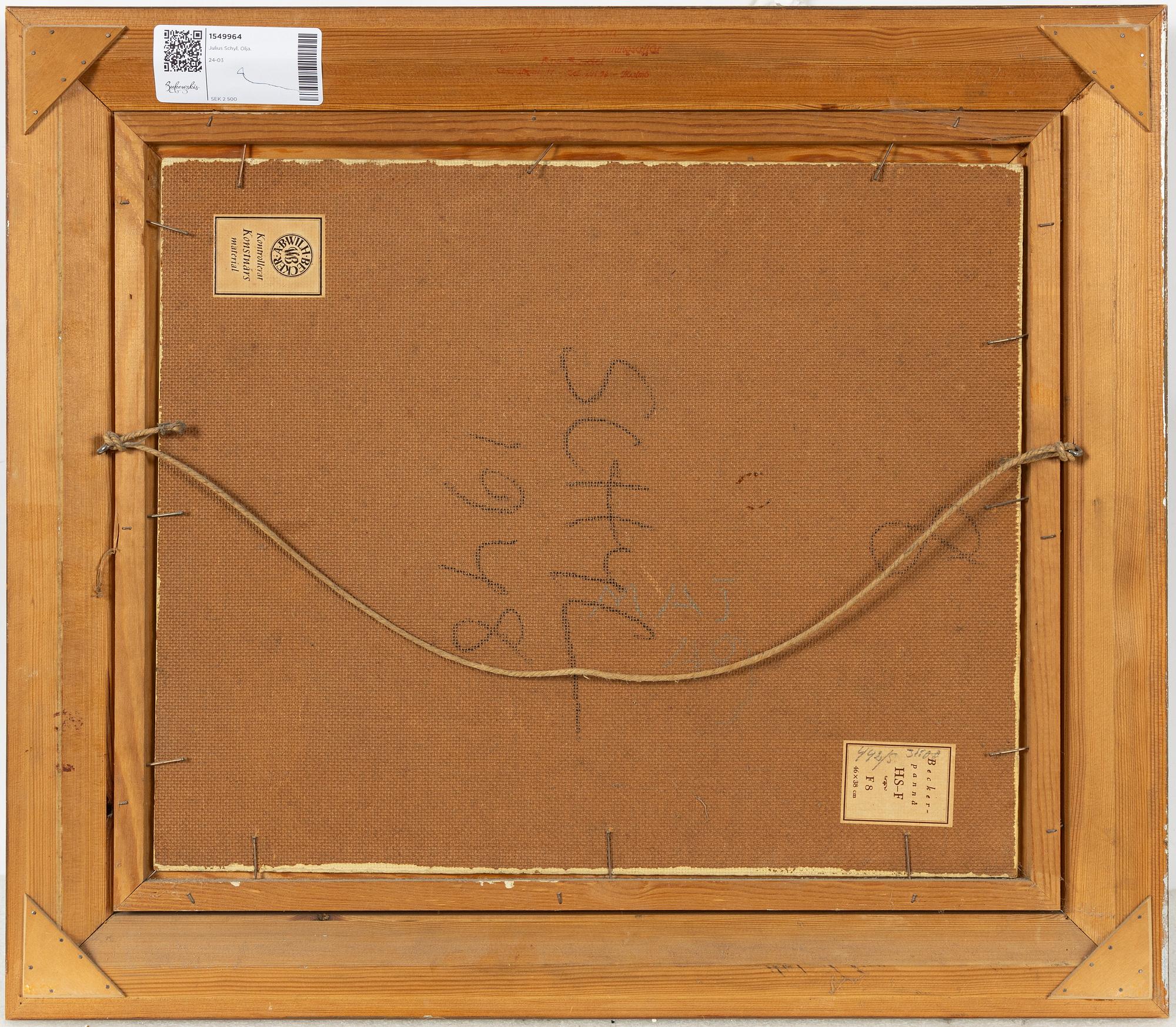 Jules Schyl, Stilleben.