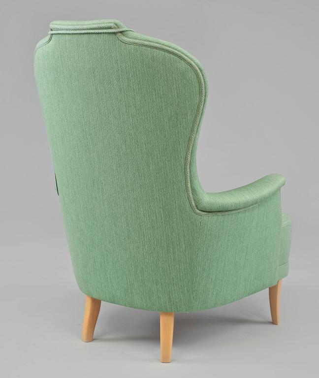 FÅTÖLJ, "Farmor", Carl Malmsten, O H Sjögrens Stoppmöbler, Tranås, 1900-talets andra hälft.