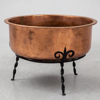 KOPPARKITTEL, 1800-tal, med senare järnställ.