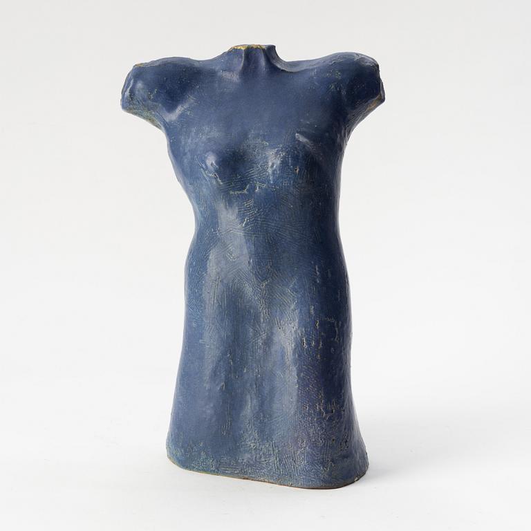 Kjell Janson, a stoneware sculpture of a torso, signed.