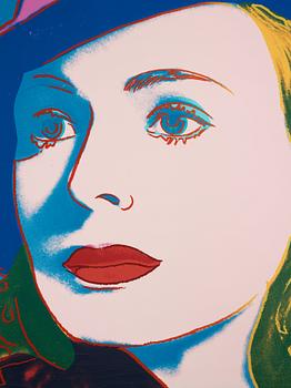 Andy Warhol, "With Hat", from: "Three portraits of Ingrid Bergman".