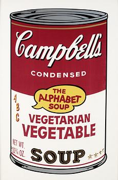 195. Andy Warhol, "Vegetarian vegetable", ur: Campbell's soup II".