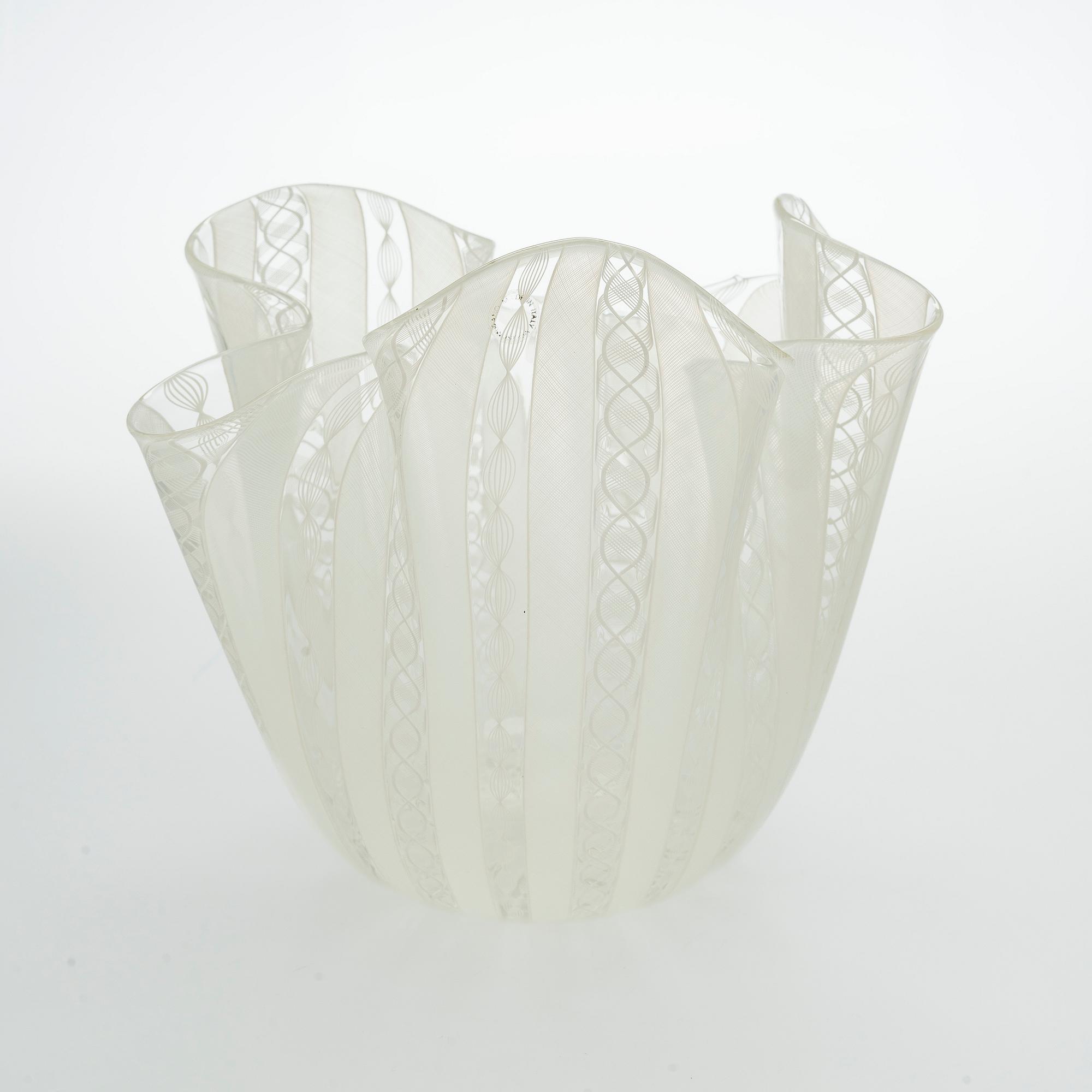 Paolo Venini & Fulvio Bianconi, A 'Fazzoletto' glass vase, Murano Italia.