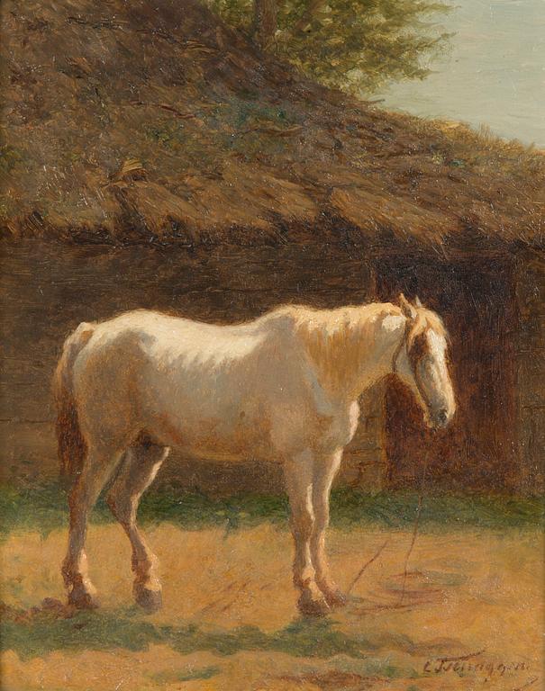 Charles Philogene Tschaggeny, White horse.