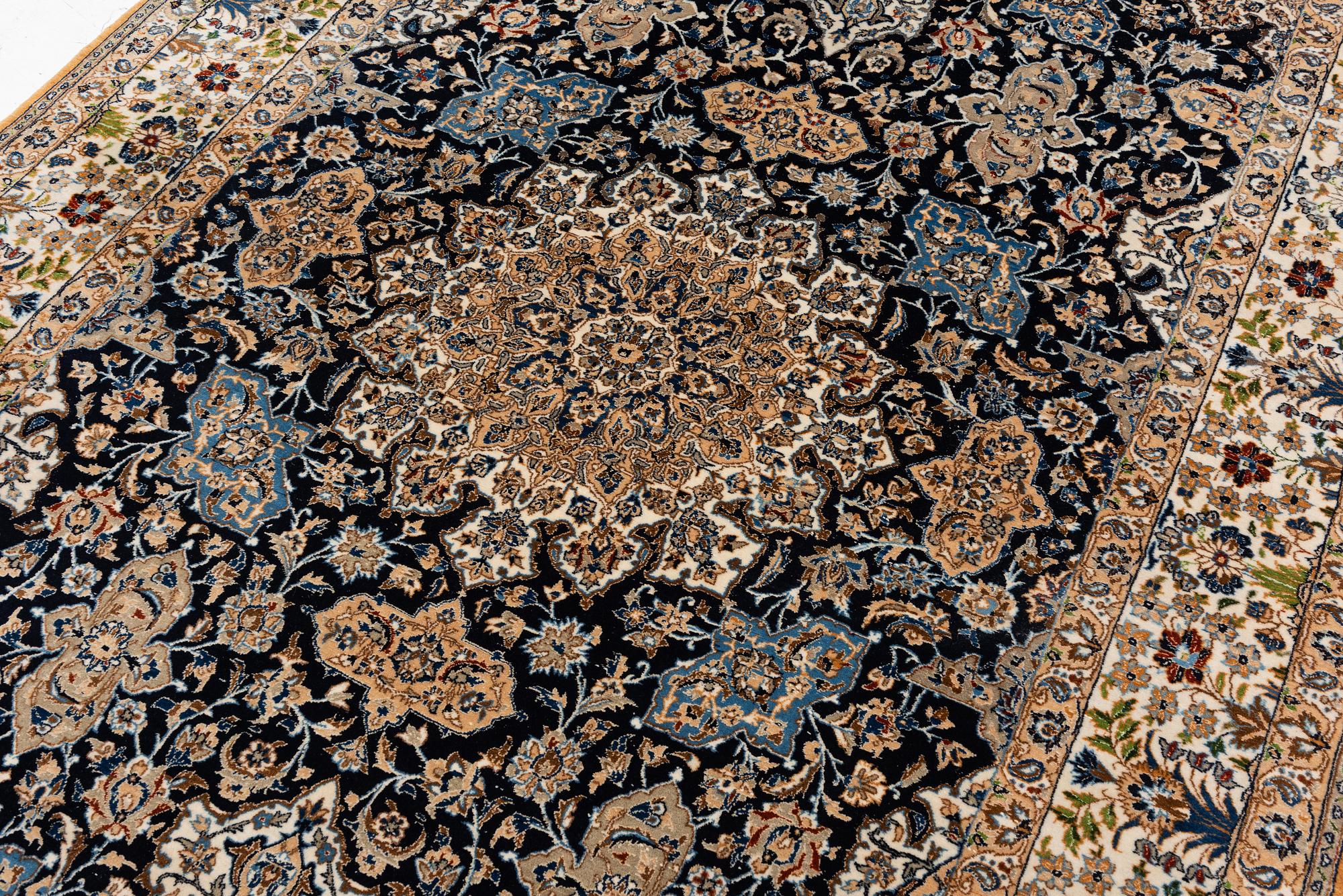 Carpet, Nain silk, approximately 285 x 170 cm.