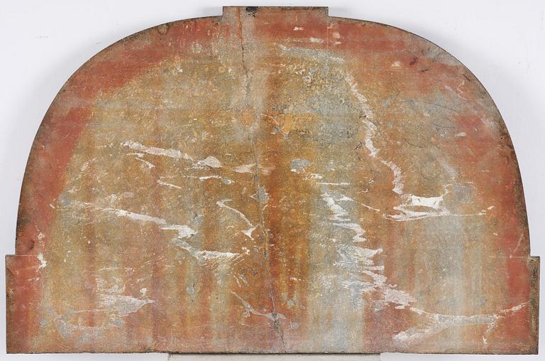 A Gustavian carved giltwood console table, Stockholm, late 18th century.