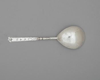 A Scandinavian 17th century spoon, possibly, unidentified makers mark.