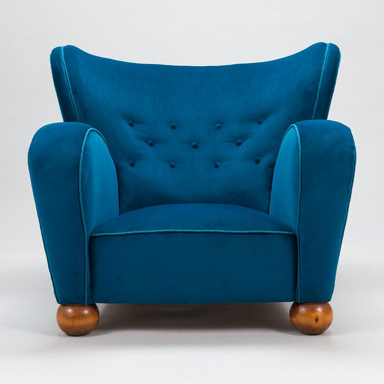 Märta Blomstedt, nojatuoli, Aulanko-malli. Suunniteltu 1939.