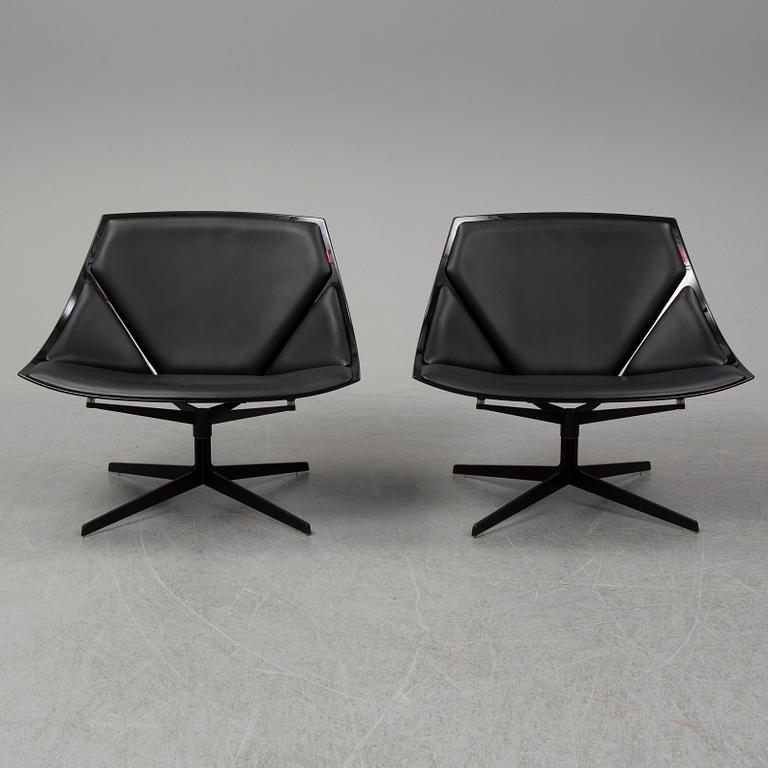 FRITZ HANSEN, a pair of JL10 'Space' Chair by Jjurgen Laub & Markus Jehs for Fritz Hansen, Denmark, designed 2007.