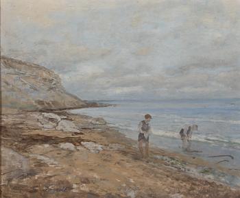 VICTOR FORSELL, olja på pannå, signerad.