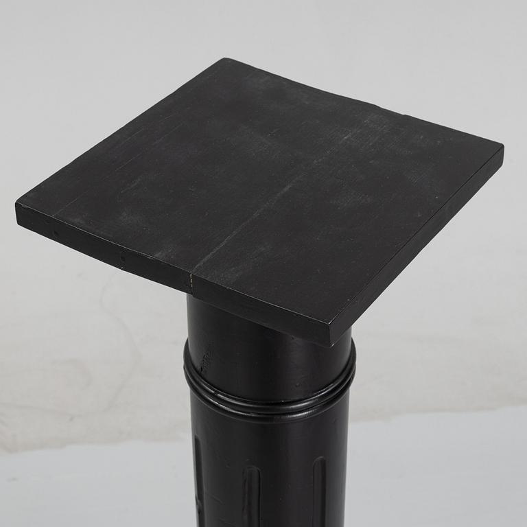 A painted pedestal, early 20th Century.