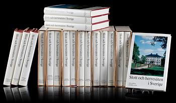 BÖCKER, 17 vol,  "Slott och herresäten", Allhem i Malmö 1960-70-tal.