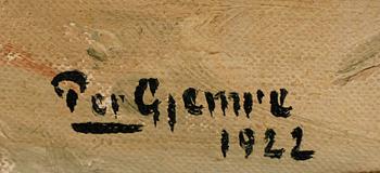 PER GJEMRE, olja på duk, sign och dat 1922.