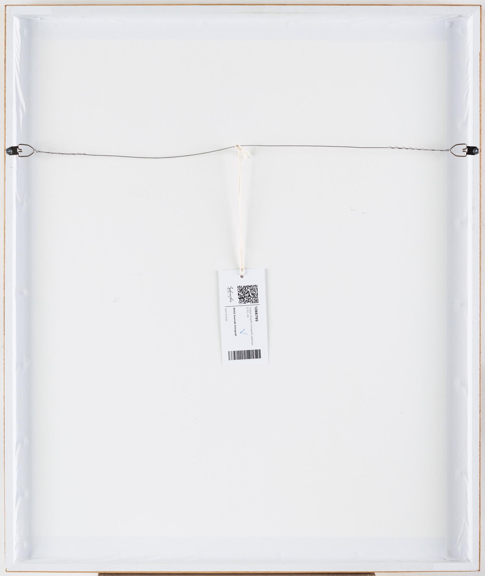 Tobias Regell, photograph signed and numbered 3/20.