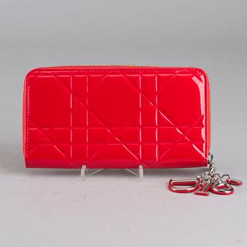 CHRISTIAN DIOR, "Lady Dior Continental", wallet.