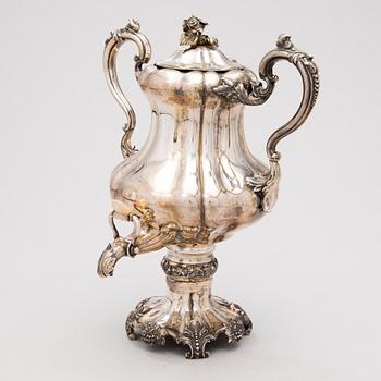 SAMOVAR, silver, Anders Wilhelm Felixsson, Lovisa 1851.