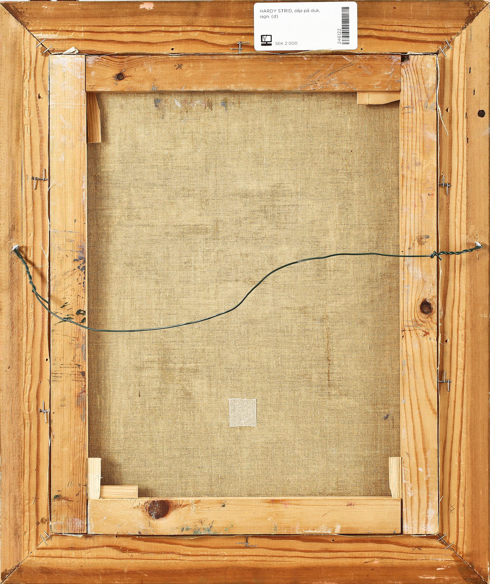 HANS STRIDH, olja på duk, sign.