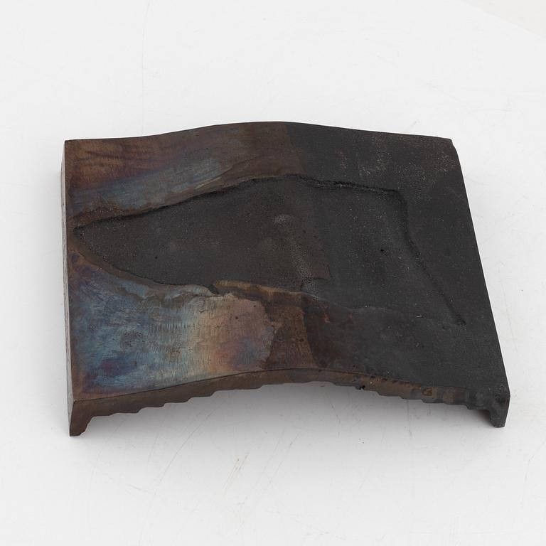 Bo Andersson, sculpture, relief, iron,  signed KGBA and adted -95. Numbered 59/100. In wooden box with book.