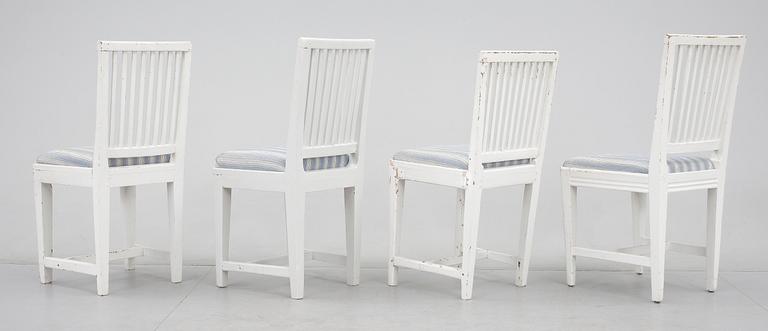 STOLAR, 4 st, allmoge, 1800-talets andra hälft.