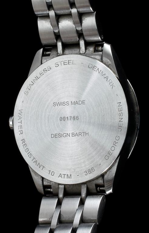 ARMBANDSUR, unisex, Georg Jensen, Vice 388, formgiven av Barth Nussbaumer.