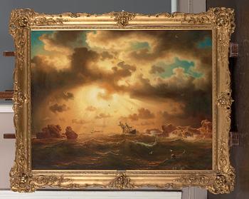 Marcus Larsson, Skeppsbrott under glödande himmel.