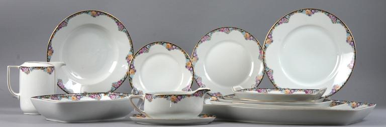 SERVISDELAR, 100 st, porslin, Bavaria, 1900-talets mitt.