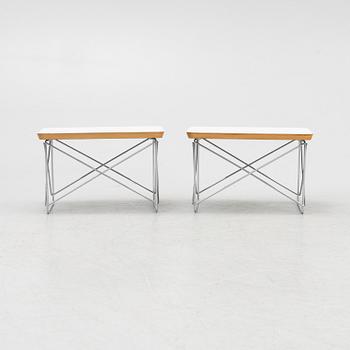 Charles & Ray Eames, sängbord, ett par, "LTR Occasional Table", Vitra Design Museum, omkring 2000.