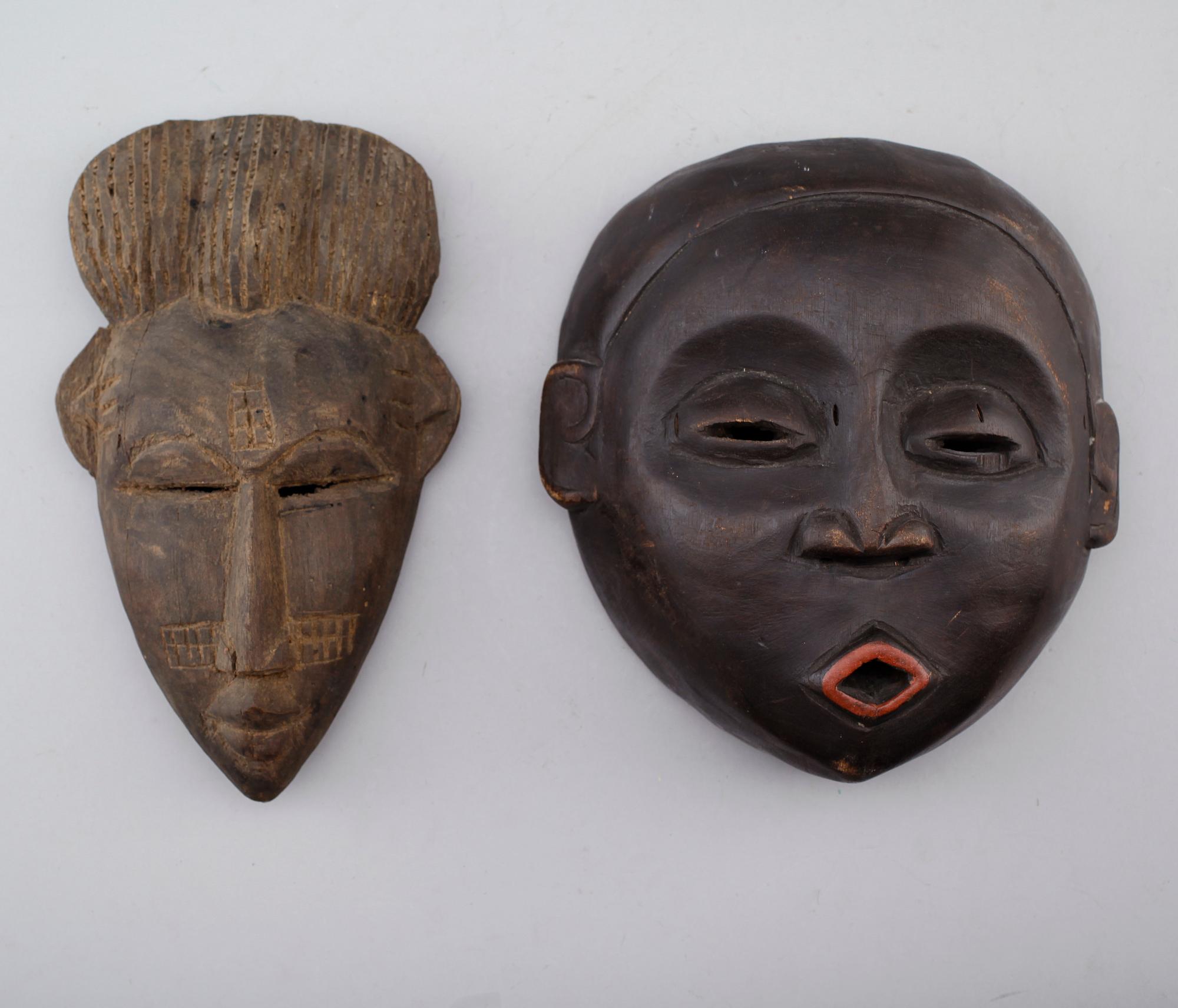 MASKER, 2 st, Afrika.