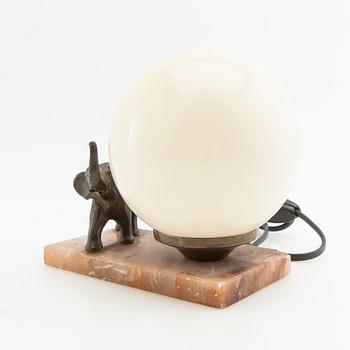 Table lamp, 20th century.