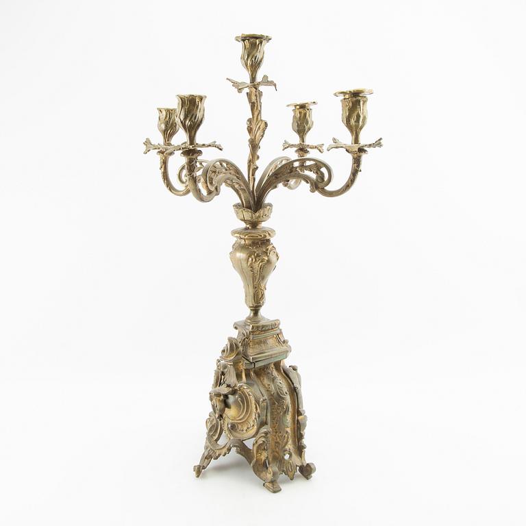 Candelabrum Louis XV style, first half of the 20th century.
