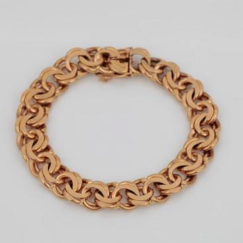 ARMLÄNK, 18 k guld, Stockholm, 1973. Vikt ca 43 g.