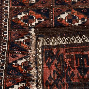 Beludj rug semi-antique approx. 188x105 cm.