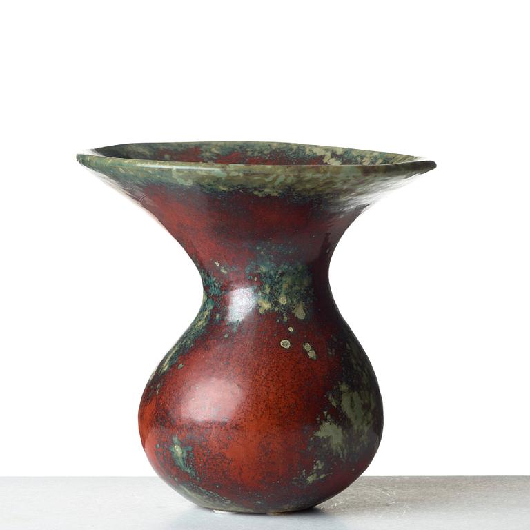 Hans Hedberg, a faience vase, Biot, France.
