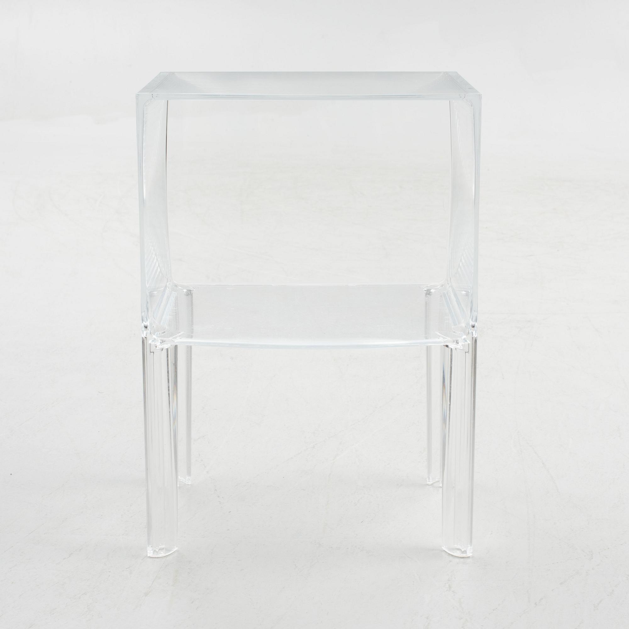 Philippe Starck, side table / bedside table, Ghost Buster Small, Kartell, contemporary.