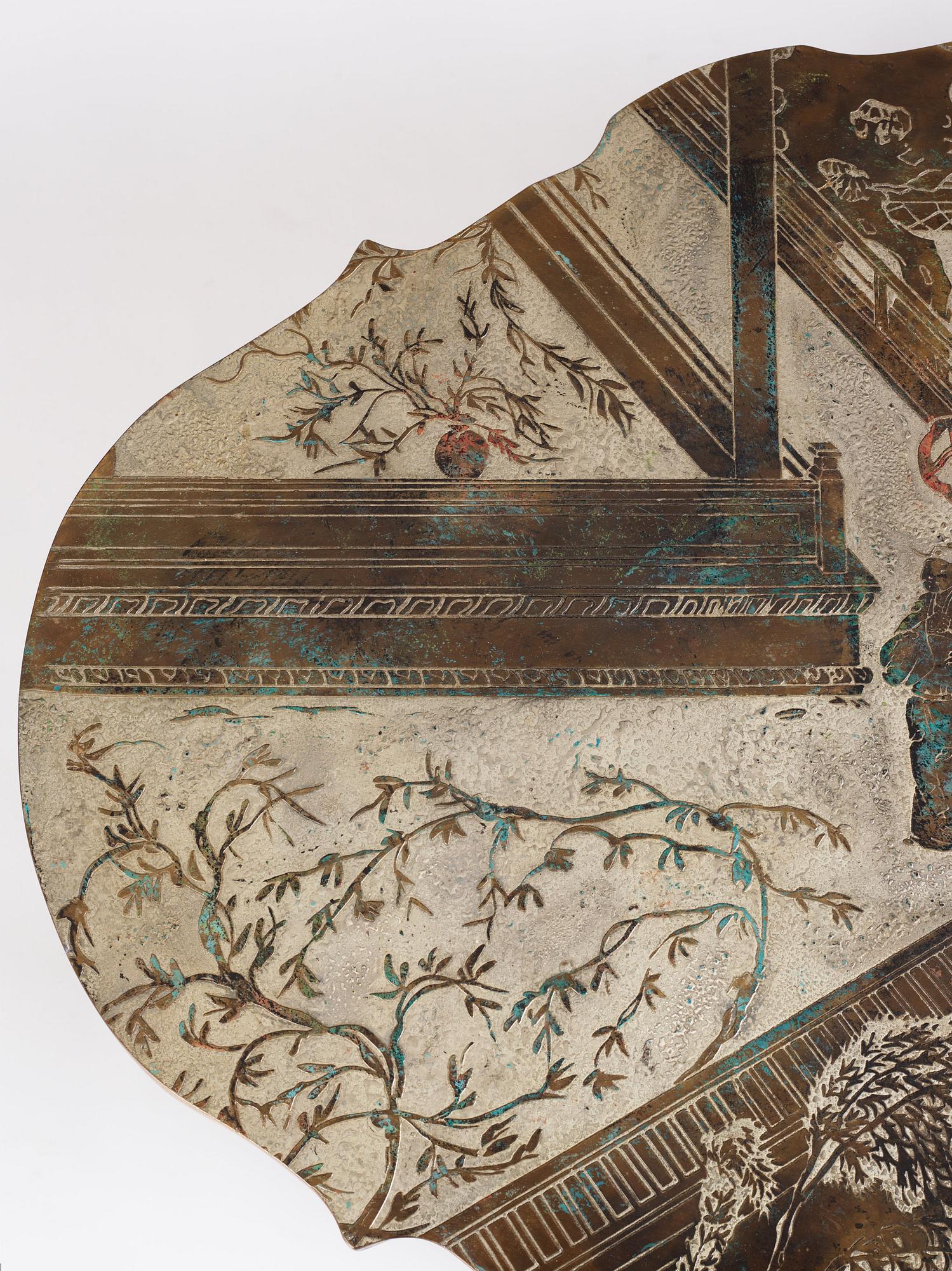 Philip & Kelvin LaVerne, a "Chang Boucher" coffee table, USA 1960s-70s.