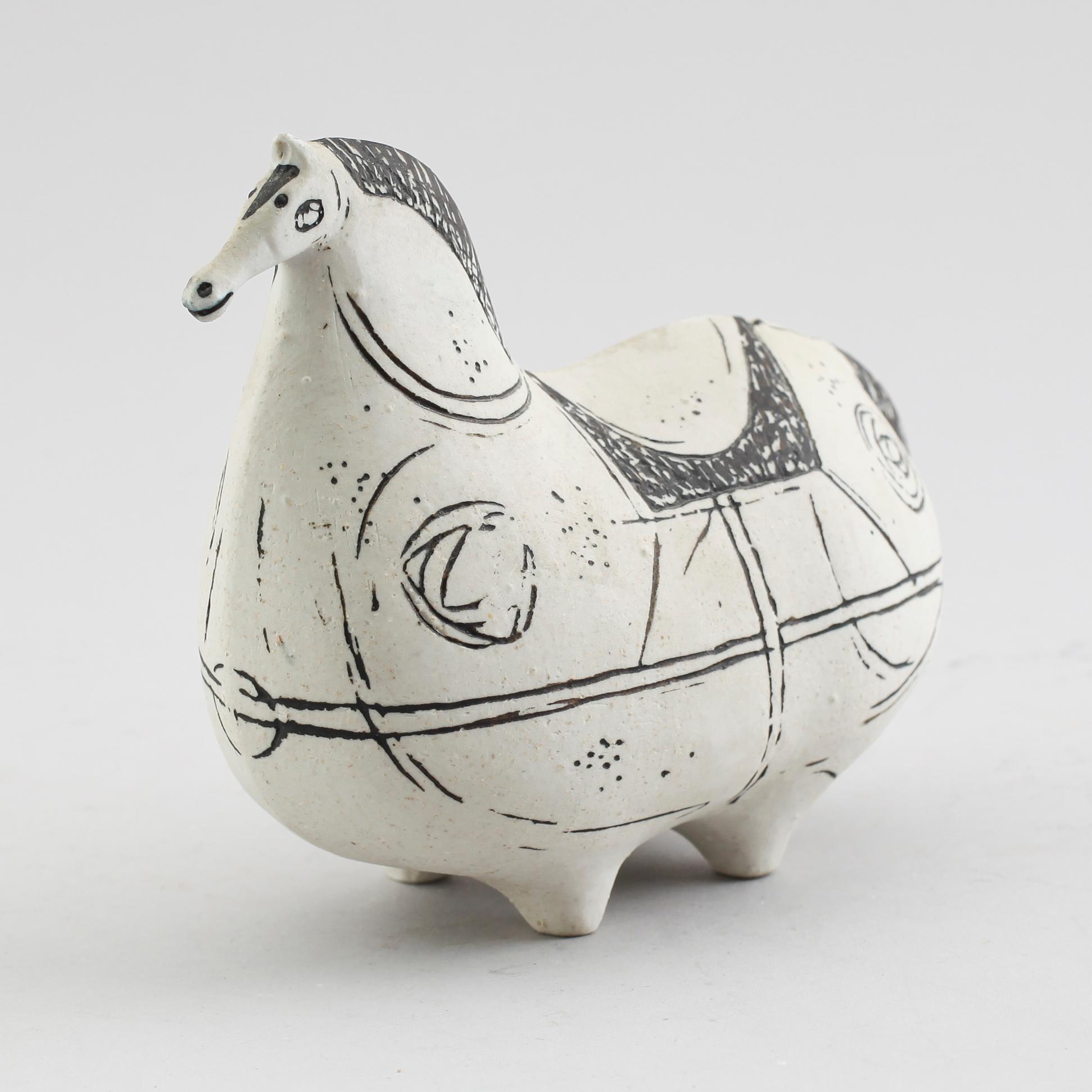 FIGUR, stengods, "Springare", Stig Lindberg, Gustavsberg.