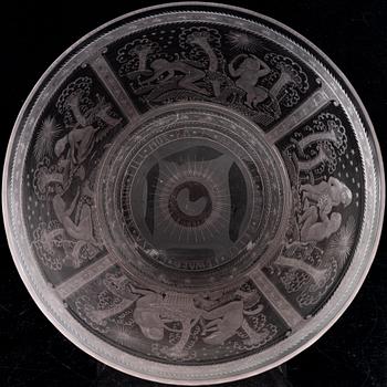 Edward Hald, an engraved glass bowl, Orrefors, 1920, model 147, provenance Edward Hald.