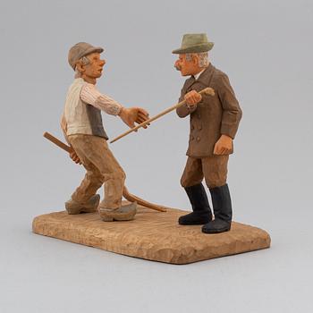 HERMAN ROSELL, sculpture, wood, signed and dated 1953.