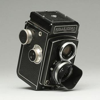 KAMERA, Rolleicord Compur, Franke & Heidecke, Braunschweig, 1900-talets första hälft.