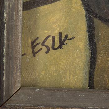 JOSEF DUBIEL VON LERACH, oil on board, signed.